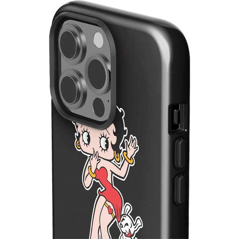 Betty Boop With Puppy iPhone 14 Pro Impact Case