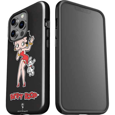 Betty Boop With Puppy iPhone 14 Pro Impact Case