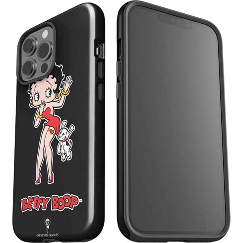 Betty Boop With Puppy iPhone 15 Pro Max Impact Case