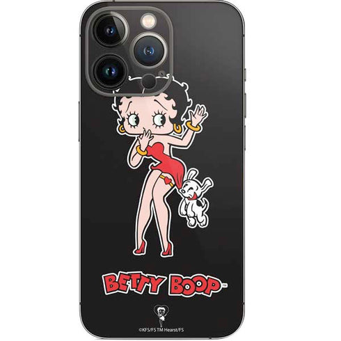 Betty Boop With Puppy iPhone 15 Pro Skin