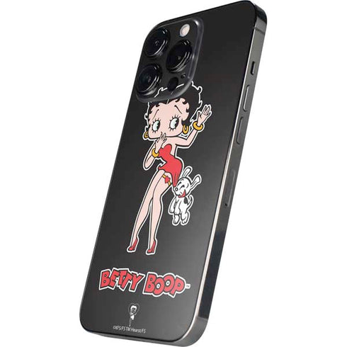 Betty Boop With Puppy iPhone 14 Pro Skin