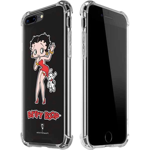 Betty Boop With Puppy iPhone 7/8 Plus Clear Case