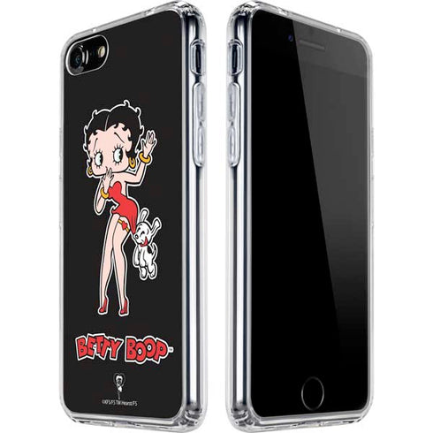 Betty Boop With Puppy iPhone SE (2nd & 3rd Gen) Clear Case