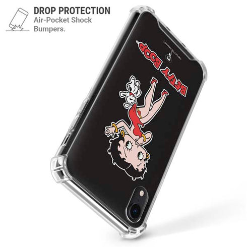 Betty Boop With Puppy iPhone XR Clear Case