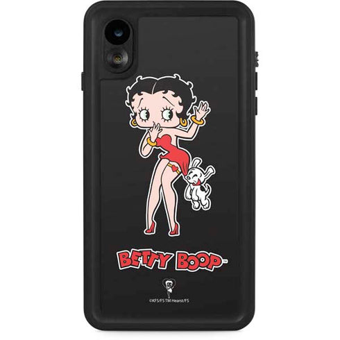 Betty Boop With Puppy iPhone XR Waterproof Case