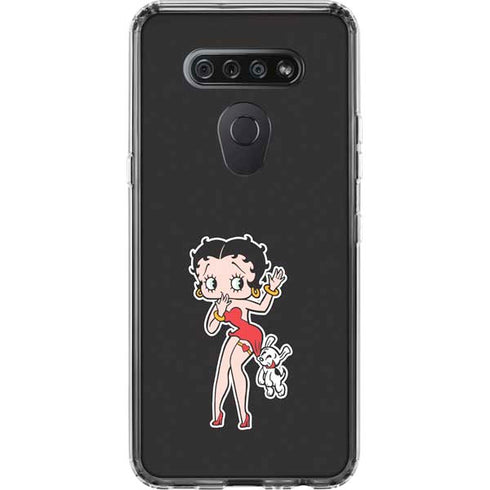 Betty Boop With Puppy LG K51/Q51 Clear Case