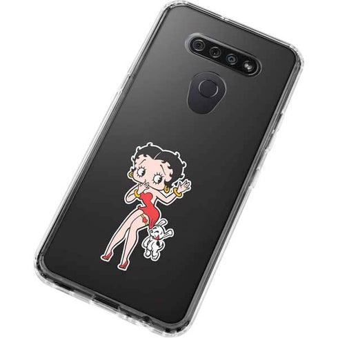 Betty Boop With Puppy LG K51/Q51 Clear Case