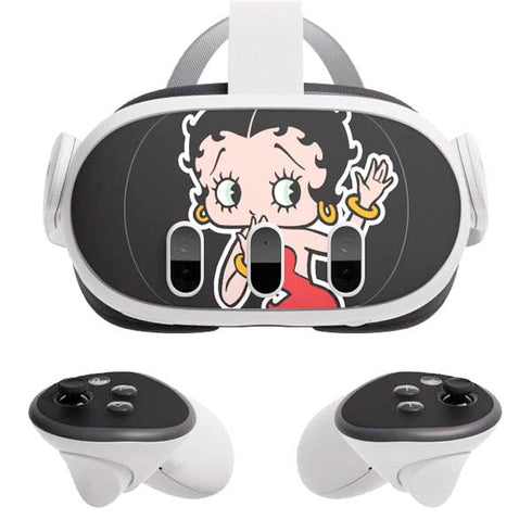 Betty Boop With Puppy Meta Quest 3 Skin