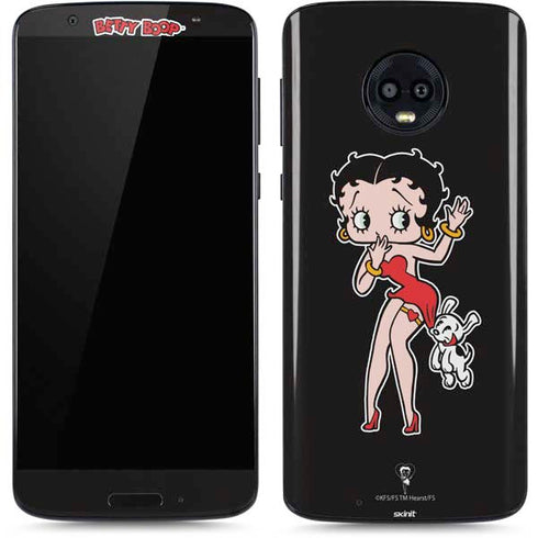 Betty Boop With Puppy Moto G6 Skin
