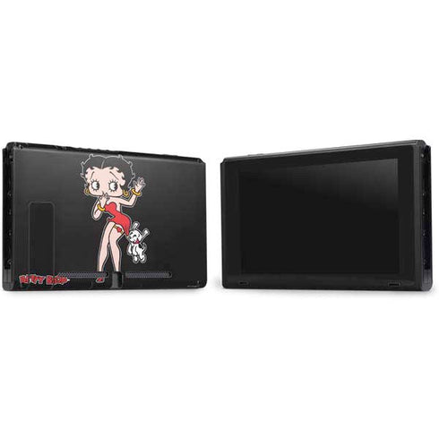 Betty Boop With Puppy Nintendo Switch Bundle Skin