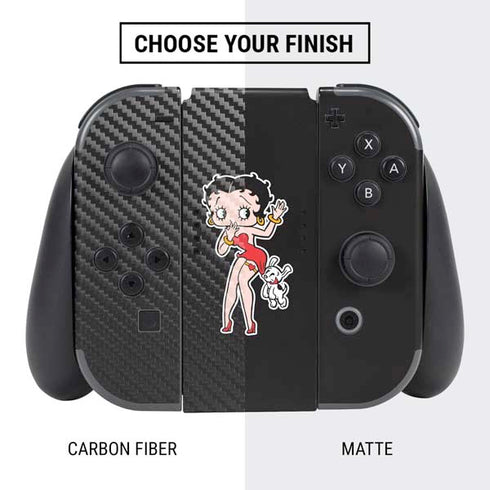 Betty Boop With Puppy Nintendo Switch Bundle Skin
