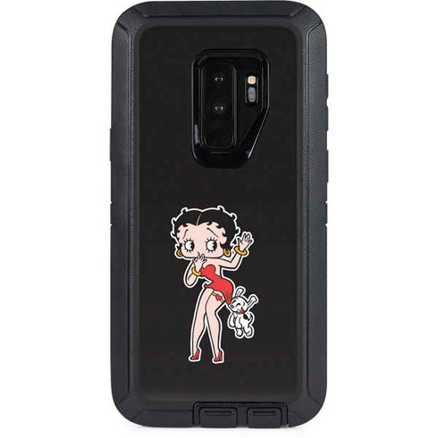 Betty Boop With Puppy Otterbox Defender Galaxy Skin
