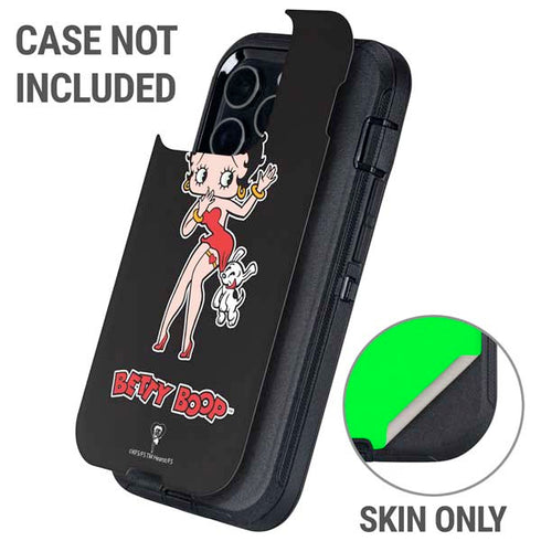 Betty Boop With Puppy Otterbox Defender iPhone Skin
