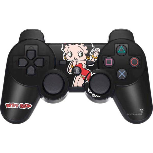 Betty Boop With Puppy PS3 Dual Shock wireless controller Skin