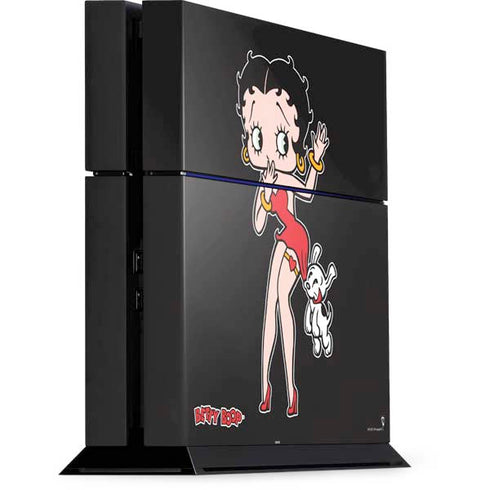 Betty Boop With Puppy PS4 Console Skin