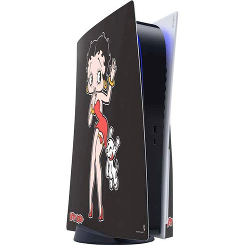 Betty Boop With Puppy PS5 Console Skin