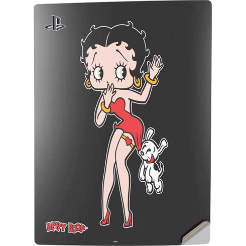 Betty Boop With Puppy PS5 Digital Edition Console Skin