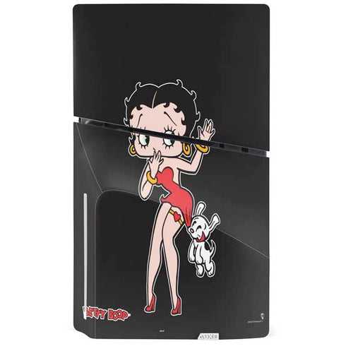 Betty Boop With Puppy PS5 Slim Disk Bundle Skin