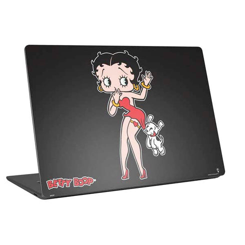 Betty Boop With Puppy Universal Laptop 11in (8.8 x 6.2in) Skin