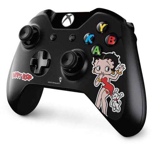 Betty Boop With Puppy Xbox One Controller Skin