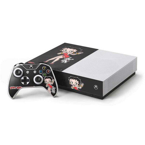 Betty Boop With Puppy Xbox One S All-Digital Edition Bundle Skin