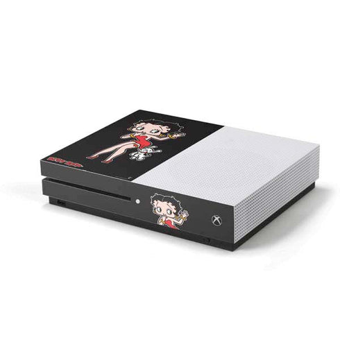 Betty Boop With Puppy Xbox One S Console Skin