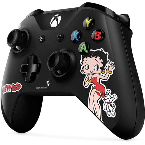 Betty Boop With Puppy Xbox One X Controller Skin