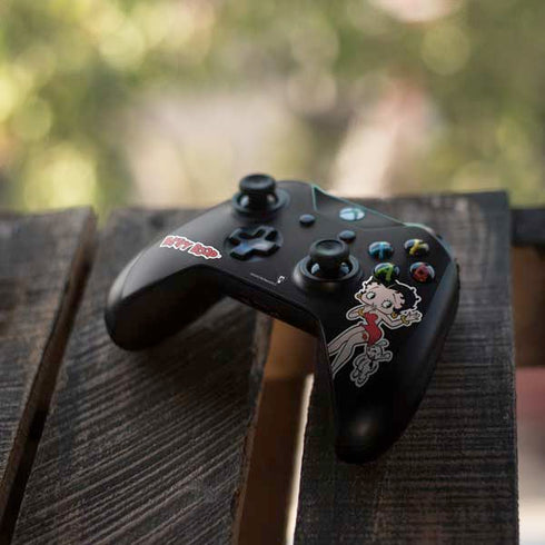 Betty Boop With Puppy Xbox One X Controller Skin