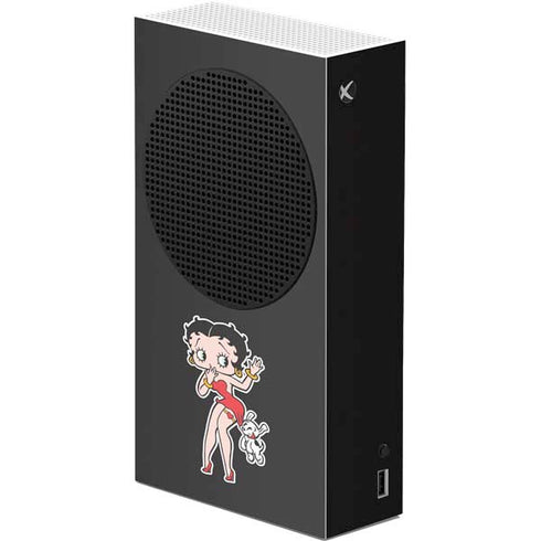 Betty Boop With Puppy Xbox Series S Console Skin