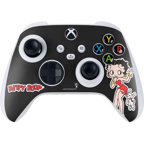Betty Boop With Puppy Xbox Series S Controller Skin