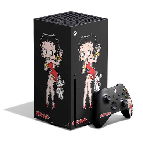 Betty Boop With Puppy Xbox Series X Bundle Skin