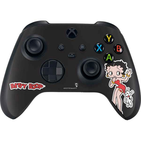 Betty Boop With Puppy Xbox Series X Controller Skin