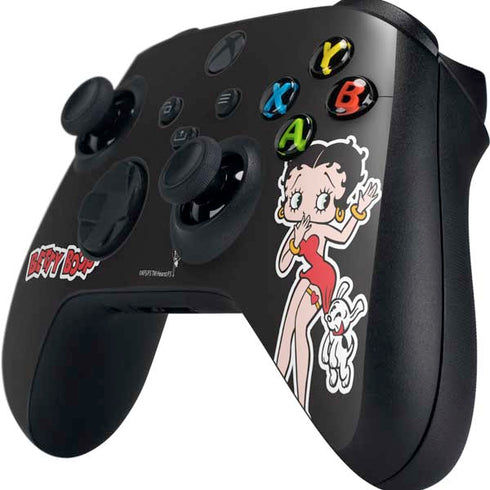Betty Boop With Puppy Xbox Series X Controller Skin