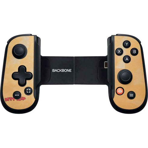 Betty Boop With Puppy Orange Background Backbone One for iPhone Game Controller Skin