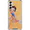Betty Boop With Puppy Orange Background Galaxy A14 5G Clear Case