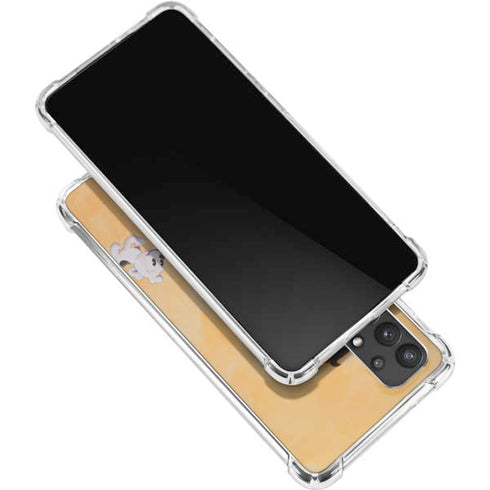 Betty Boop With Puppy Orange Background Galaxy A32 5G Clear Case
