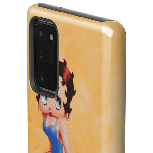 Betty Boop With Puppy Orange Background Galaxy Note20 5G Pro Case