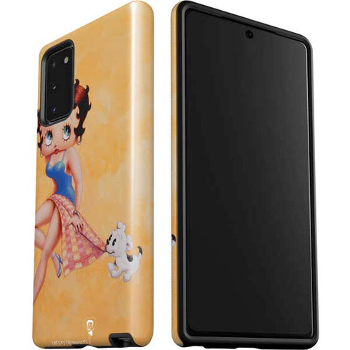 Betty Boop With Puppy Orange Background Galaxy Note20 5G Pro Case