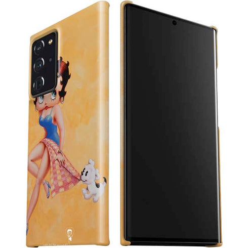 Betty Boop With Puppy Orange Background Galaxy Note20 Ultra 5G Lite Case