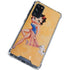 Betty Boop With Puppy Orange Background Galaxy S20 FE Clear Case