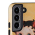 Betty Boop With Puppy Orange Background Galaxy S22 Plus Pro Case