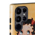 Betty Boop With Puppy Orange Background Galaxy S22 Ultra Pro Case
