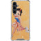 Betty Boop With Puppy Orange Background Galaxy S23 FE Clear Case
