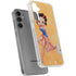 Betty Boop With Puppy Orange Background Galaxy S24 Plus Clear Case
