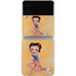 Betty Boop With Puppy Orange Background Galaxy Z Flip3 5G Skin