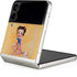 Betty Boop With Puppy Orange Background Galaxy Z Flip3 5G Skin