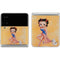 Betty Boop With Puppy Orange Background Galaxy Z Flip4 5G Skin