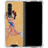 Betty Boop With Puppy Orange Background Galaxy Z Fold4 5G Clear Case