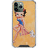 Betty Boop With Puppy Orange Background iPhone 11 Pro Max Clear Case