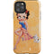 Betty Boop With Puppy Orange Background iPhone 11 Pro Max Impact Case